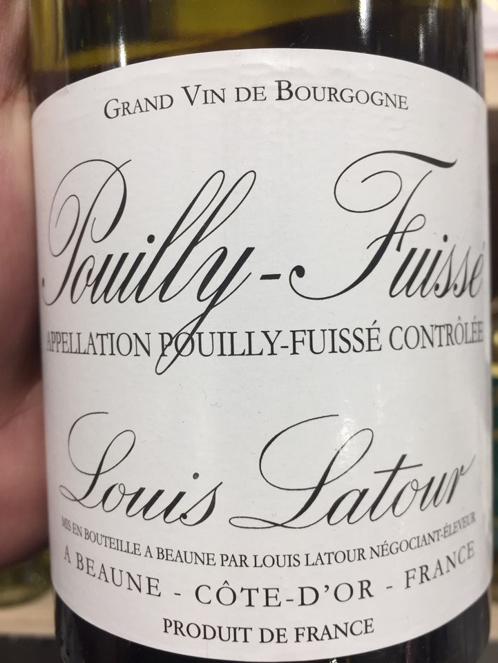 루이 라뚜르 푸이퓌세 2018 Lous Latour, Pouilly Fuisse