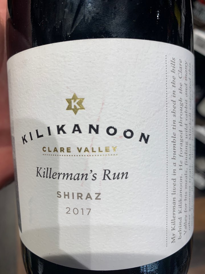 킬리카눈 킬러맨즈 런 쉬라즈 2017 Kilikanoon killerman's Run Shiraz